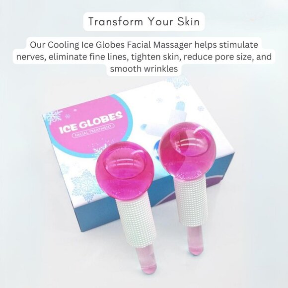 3D Sleeping Eye Mask & Cooling Ice Globes Facial Massager Tool Pack1 Combo Pack - Picture 8 of 11